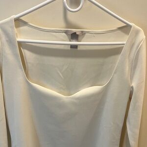 H&M Off-White Women's Bodysuit